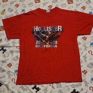 Vintage y2k Hollister Motorcycle Biker T Shirt
